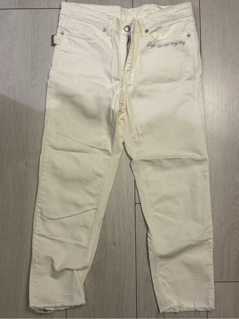 Zadig & Voltaire White Cropped Jeans